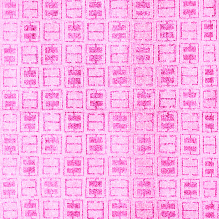 Square Machine Washable Abstract Pink Modern Rug, wshabs804pnk