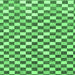 Square Machine Washable Checkered Emerald Green Modern Area Rugs, wshabs805emgrn