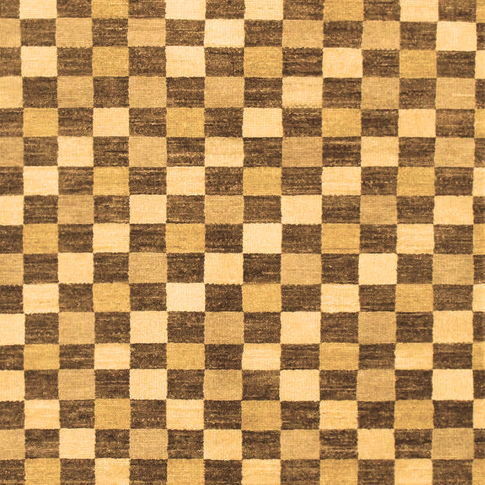 Checkered Brown Modern Rug, abs805brn