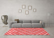 Modern Red Washable Rugs