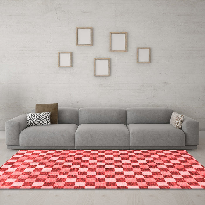 Modern Red Washable Rugs