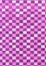 Machine Washable Checkered Purple Modern Area Rugs, wshabs805pur