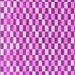 Square Checkered Purple Modern Rug, abs805pur