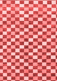 Checkered Red Modern Rug, abs805red