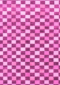 Checkered Pink Modern Rug, abs805pnk