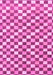 Checkered Pink Modern Rug, abs805pnk