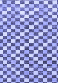 Checkered Blue Modern Rug, abs805blu