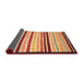 Sideview of Abstract Fire Brick Red Modern Rug, abs806