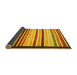 Sideview of Abstract Yellow Modern Rug, abs806yw