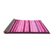 Sideview of Abstract Pink Modern Rug, abs806pnk