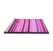 Sideview of Machine Washable Abstract Purple Modern Area Rugs, wshabs806pur