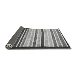 Sideview of Abstract Gray Modern Rug, abs806gry