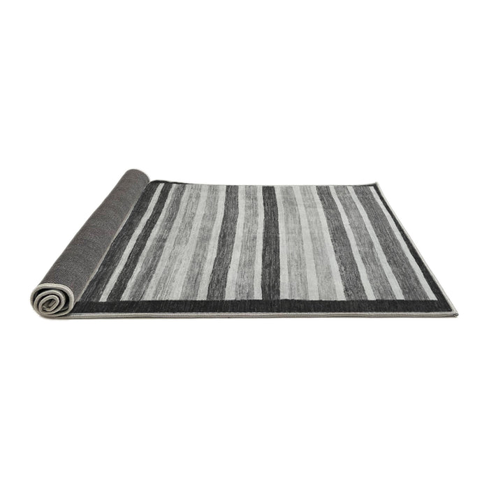 Sideview of Abstract Gray Modern Rug, abs806gry