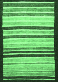 Abstract Emerald Green Modern Rug, abs806emgrn