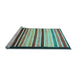 Sideview of Machine Washable Abstract Light Blue Modern Rug, wshabs806lblu