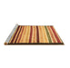 Sideview of Machine Washable Abstract Brown Modern Rug, wshabs806brn