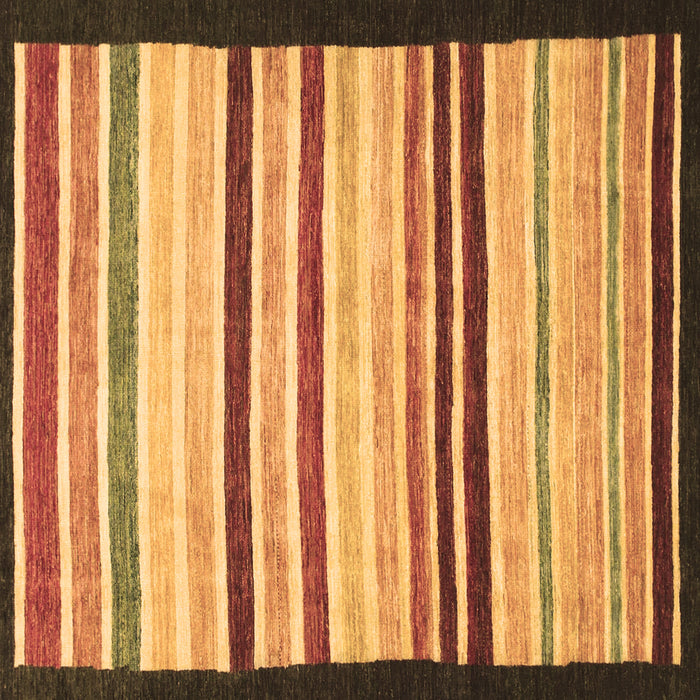 Square Abstract Brown Modern Rug, abs806brn