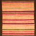 Square Abstract Orange Modern Rug, abs806org