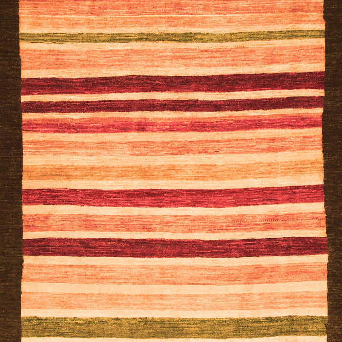 Machine Washable Abstract Orange Modern Area Rugs, wshabs806org