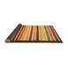 Sideview of Abstract Brown Modern Rug, abs806brn