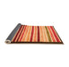 Sideview of Abstract Orange Modern Rug, abs806org