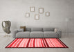 Modern Red Washable Rugs