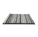 Sideview of Machine Washable Abstract Gray Modern Rug, wshabs806gry