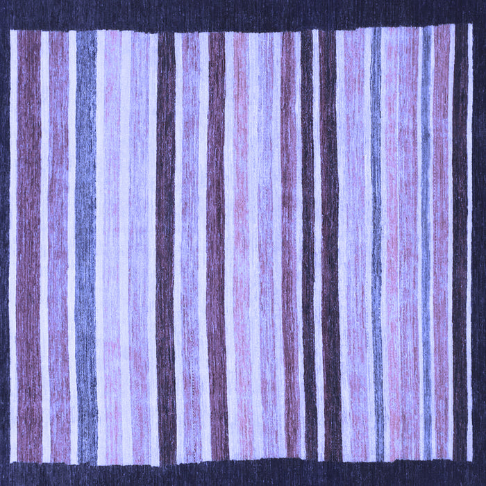 Square Machine Washable Abstract Blue Modern Rug, wshabs806blu