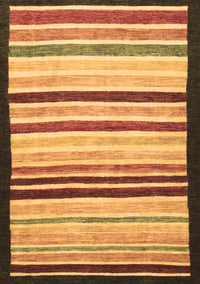 Abstract Brown Modern Rug, abs806brn