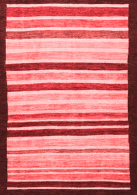 Abstract Red Modern Rug, abs806red