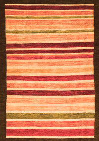 Abstract Orange Modern Rug, abs806org