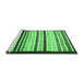 Sideview of Machine Washable Abstract Emerald Green Modern Area Rugs, wshabs806emgrn