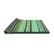 Sideview of Abstract Turquoise Modern Rug, abs806turq