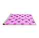 Sideview of Machine Washable Solid Purple Modern Area Rugs, wshabs807pur