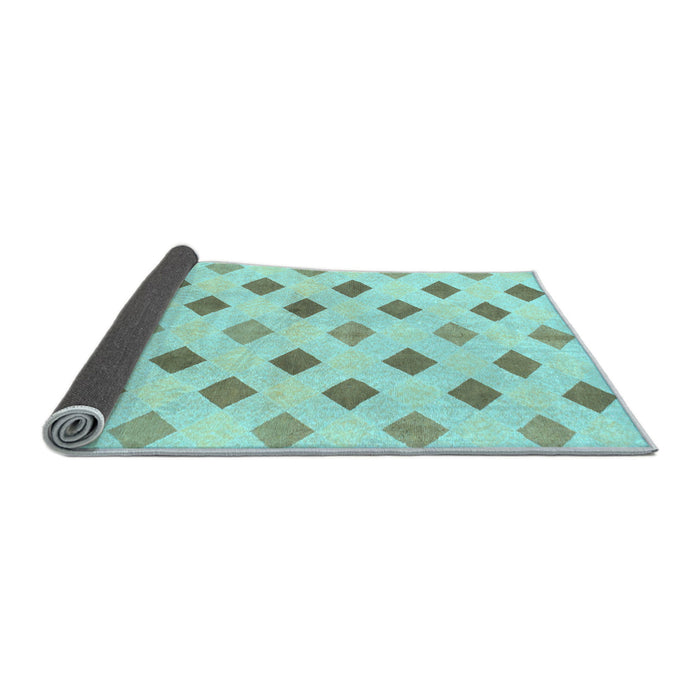 Sideview of Solid Light Blue Modern Rug, abs807lblu