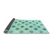 Sideview of Solid Light Blue Modern Rug, abs807lblu