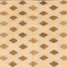 Square Abstract Orange Solid Rug, abs807