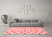 Modern Red Washable Rugs