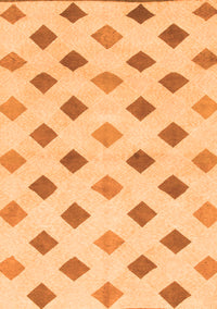 Solid Orange Modern Rug, abs807org