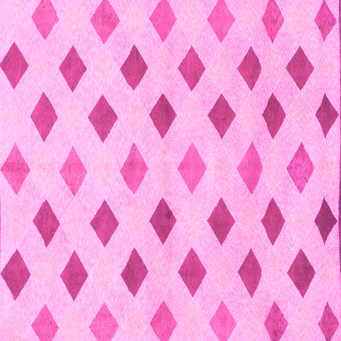 Square Machine Washable Solid Pink Modern Rug, wshabs807pnk