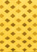 Machine Washable Solid Yellow Modern Rug, wshabs807yw