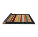 Sideview of Abstract Bakers Brown Modern Rug, abs808