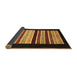 Sideview of Abstract Brown Modern Rug, abs808brn