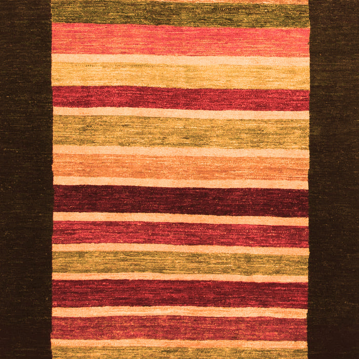 Machine Washable Abstract Orange Modern Area Rugs, wshabs808org