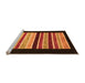 Sideview of Machine Washable Abstract Orange Modern Area Rugs, wshabs808org