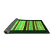 Sideview of Abstract Green Modern Rug, abs808grn