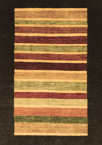 Abstract Brown Modern Rug, abs808brn