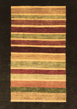Abstract Brown Modern Rug, abs808brn