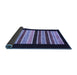 Sideview of Abstract Blue Modern Rug, abs808blu