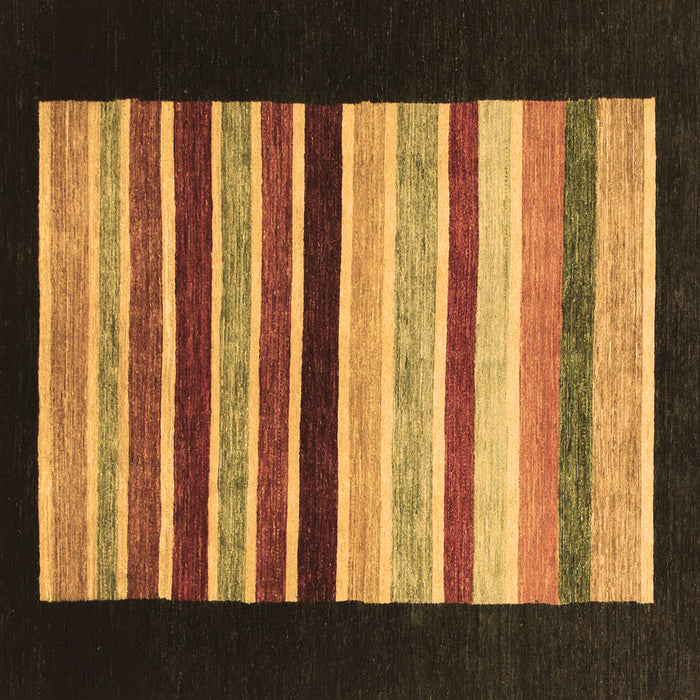 Square Machine Washable Abstract Brown Modern Rug, wshabs808brn